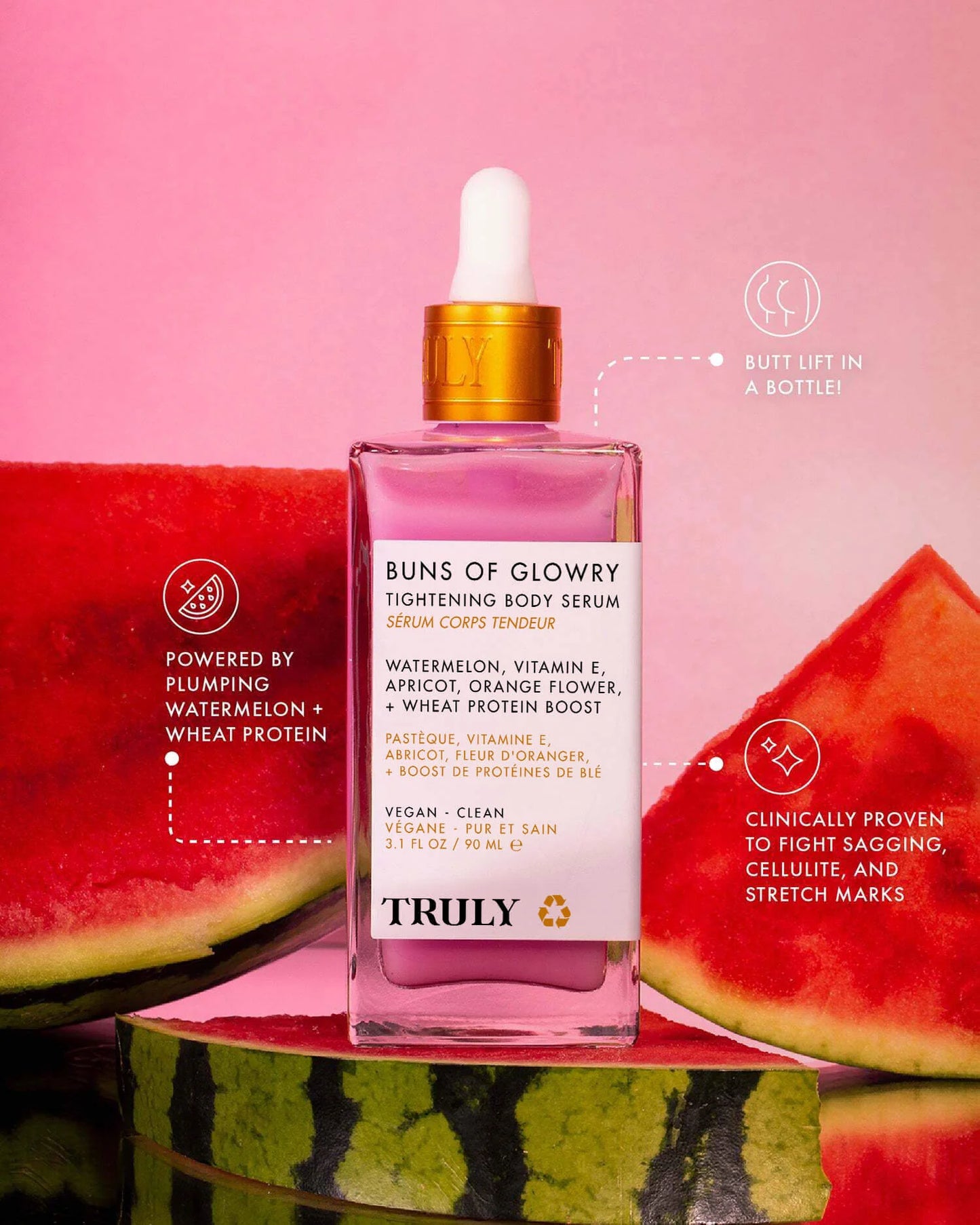 Truly Buns Of Glowry Tightening Body Serum.