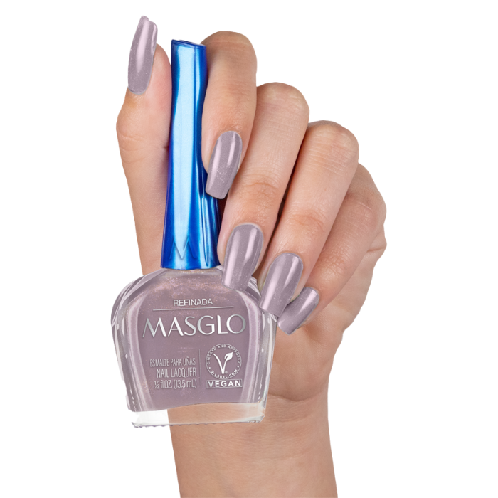 REFINADA - ESMALTE TRADICIONAL PERLADO MASGLO 13,5 ML - GAMA LILA