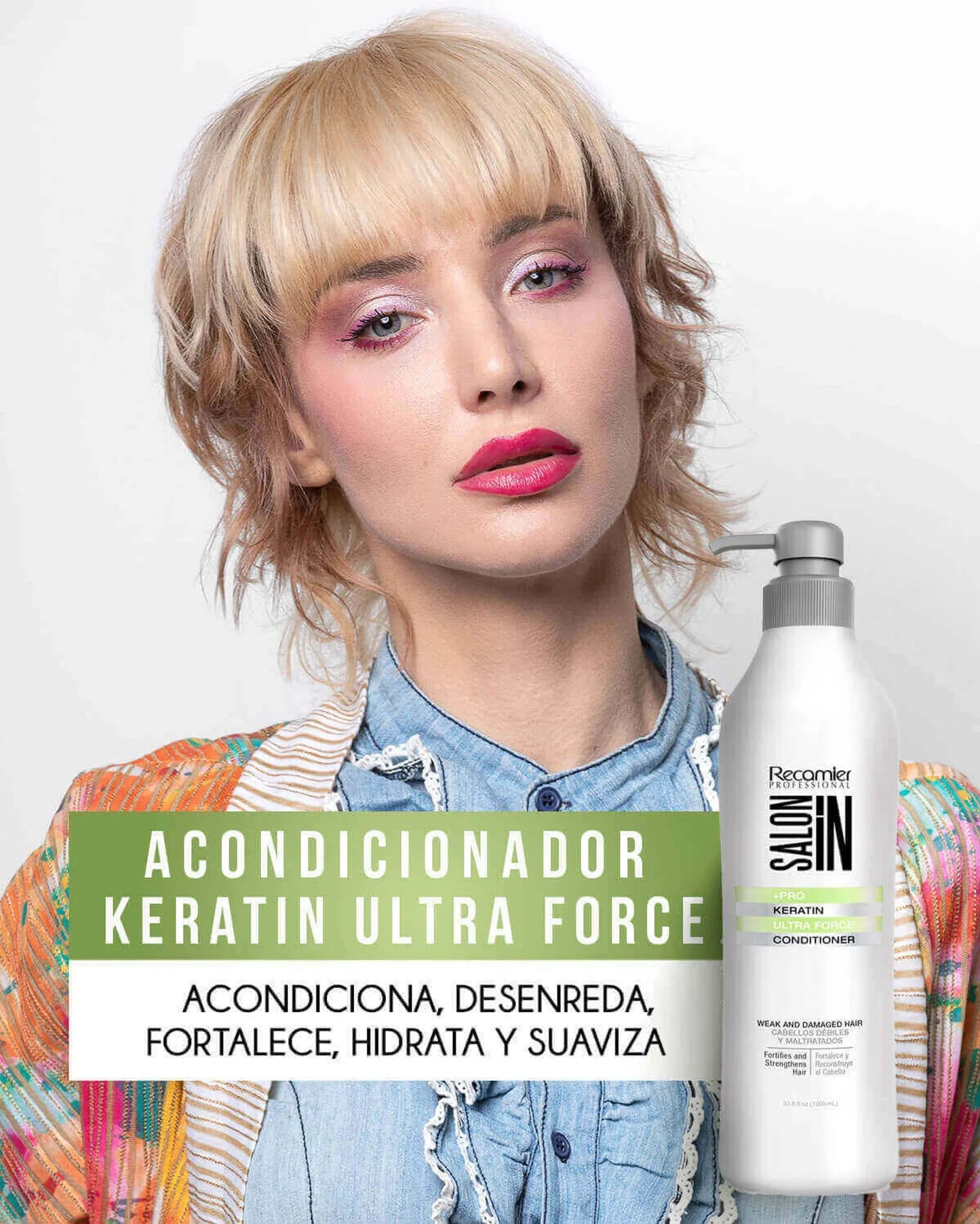 ACONDICIONADOR KERATIN ULTRA FORCE SALON IN 1000 ML