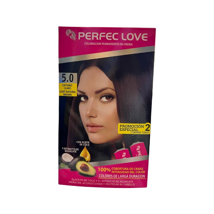 TINTE PERFEC LOVE DOS TUBO CASTAÑO CLARO 5.0