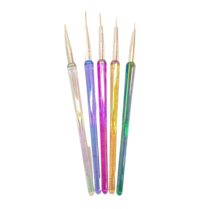 Pincel liner escarcha x 5