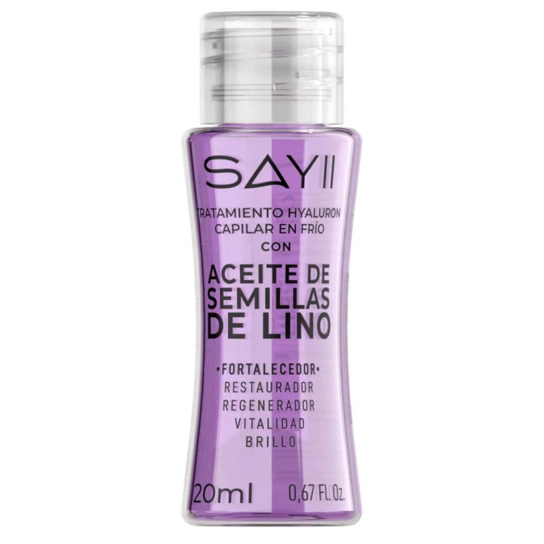 Ampolleta Aceite de Semillas de Lino Tratamiento Complex Hyaluron En Frío *20ml