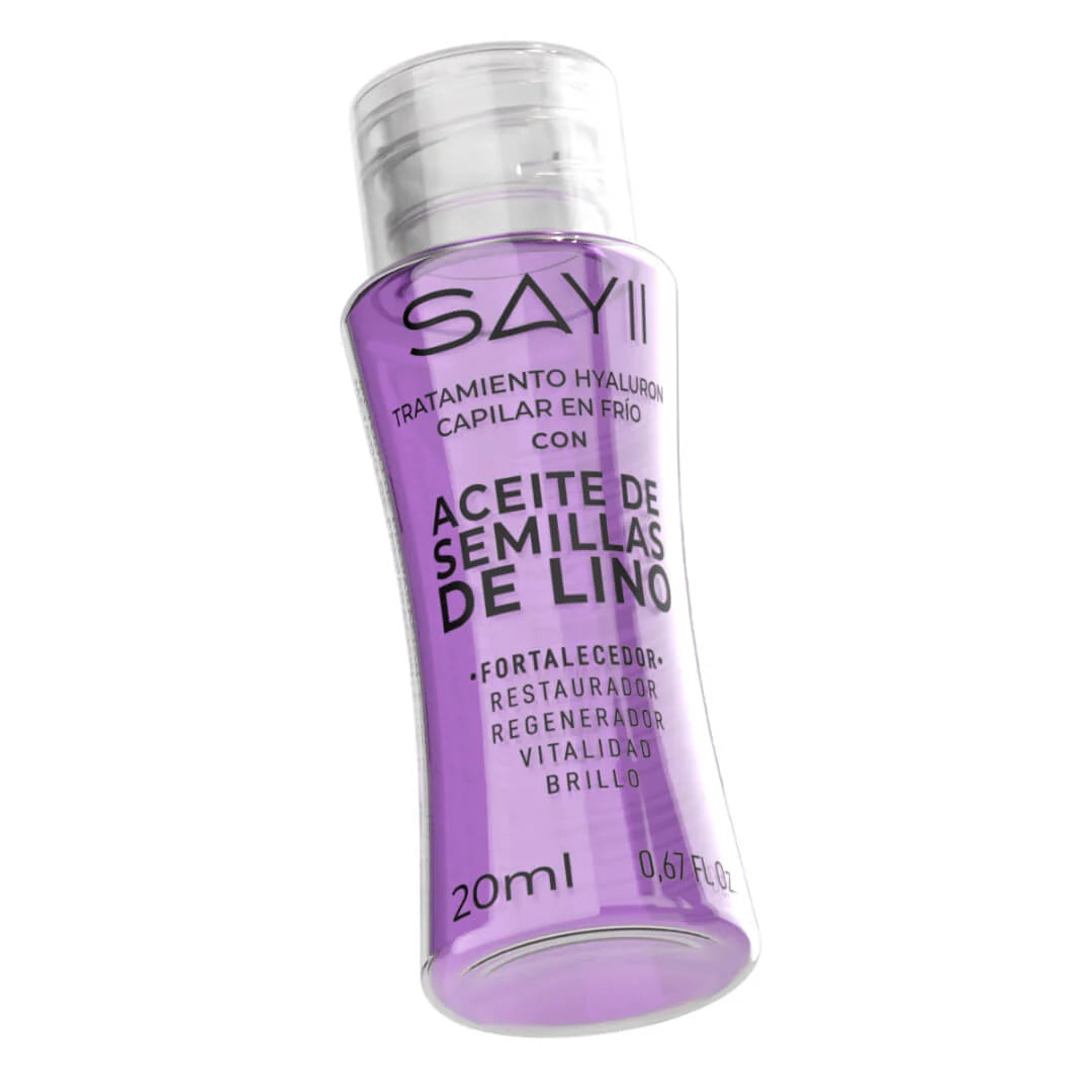 Ampolleta Aceite de Semillas de Lino Tratamiento Complex Hyaluron En Frío *20ml
