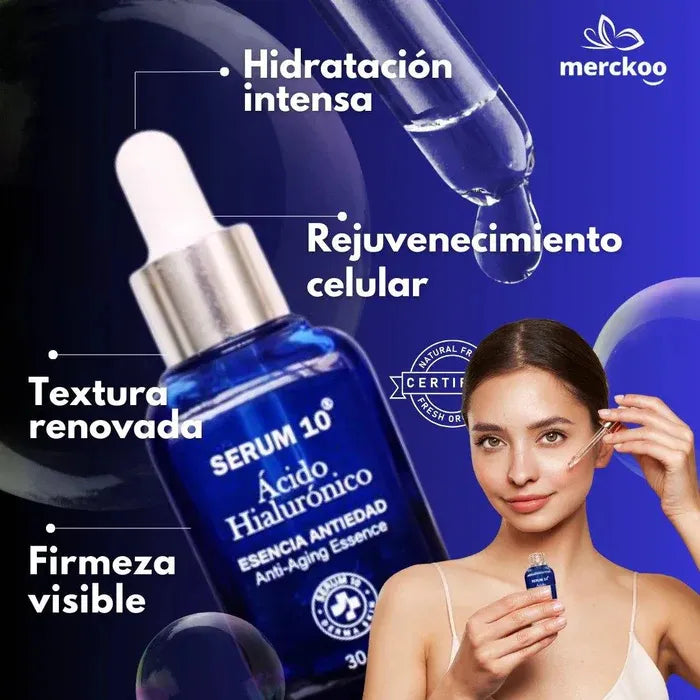Serum 10 Ácido Hialurónico Antiedad Repair Essence 30 Ml Seca Día/noche