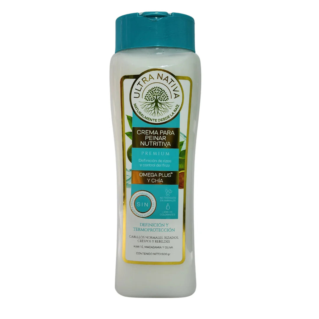 Crema para peinar nutritiva con termoprotección