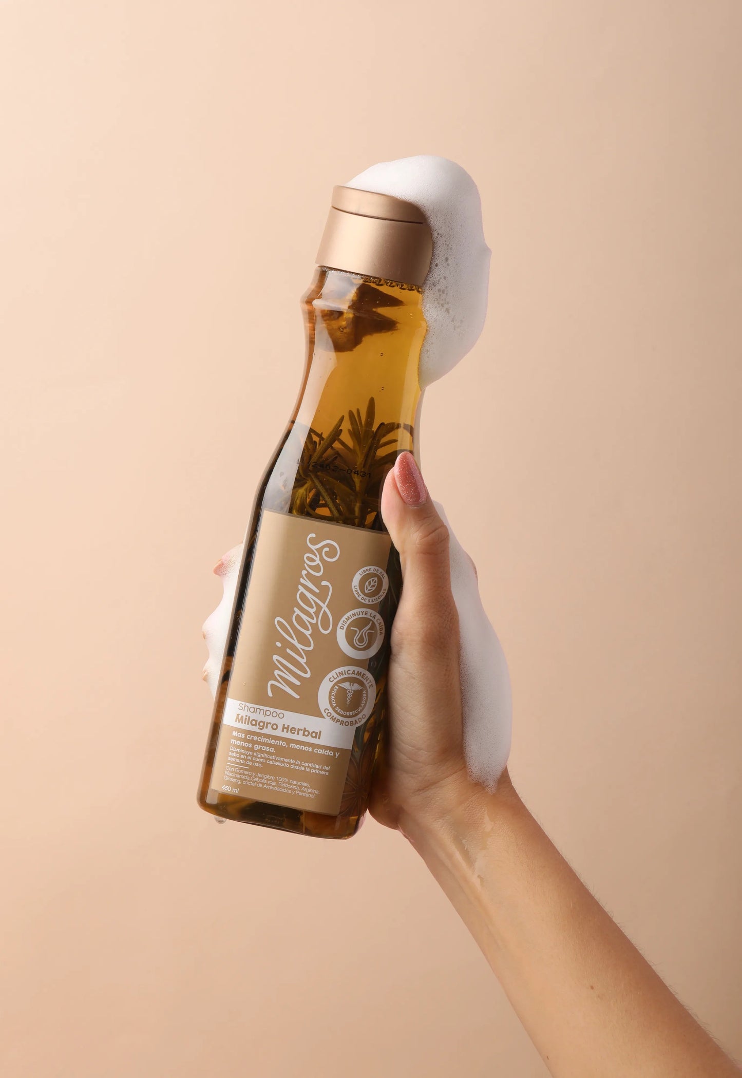 Milagro Herbal, shampoo con romero
