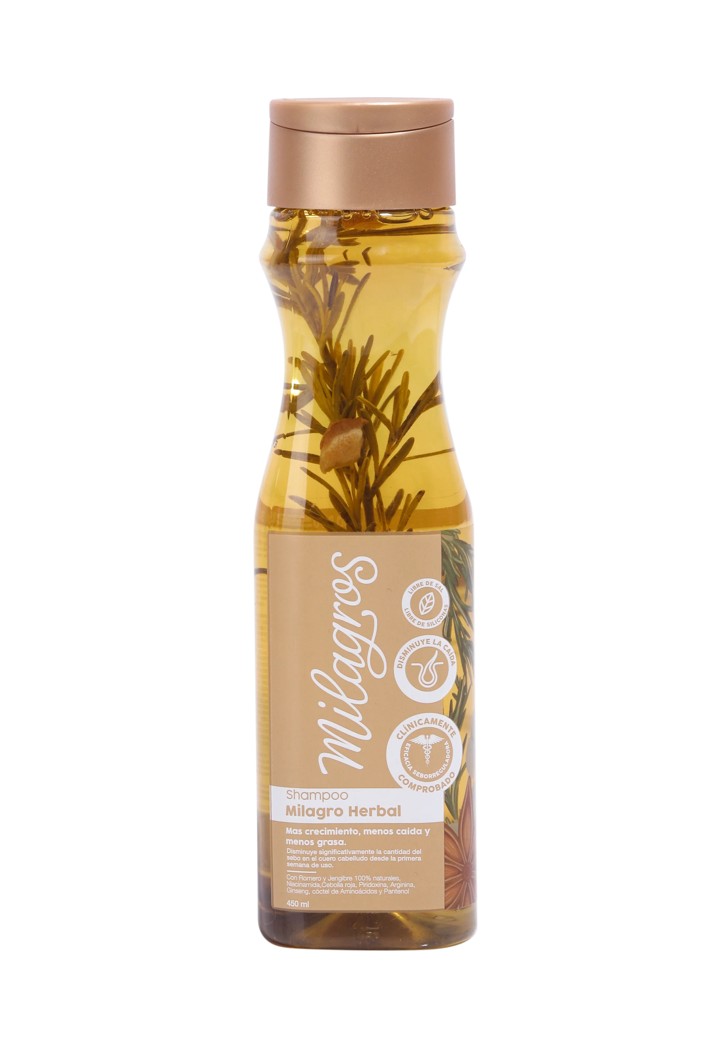 Milagro Herbal, shampoo con romero