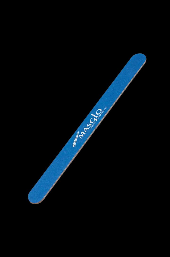 LIMA MASGLO LAVABLE X UNIDADLima amigable con las uñas y con el medio ambiente. El lado azul (180) pule y el lado negro (120) desbasta. Lavable y desinfectable, individual Todas las imágenes son de referencia