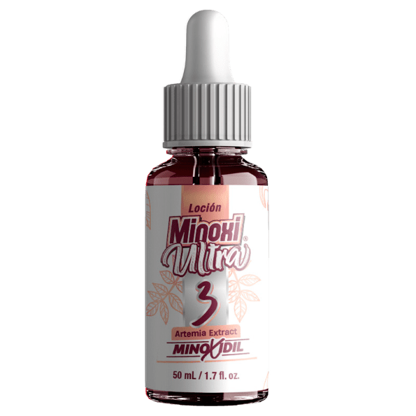 Tónico mujer para Cejas y Cabello Minoxiultra con Minoxidil, Biotina y Colágeno