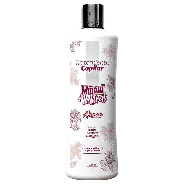Tratamiento Capilar Mujer Minoxiultra – Biotina, Colágeno y Minoxidil, Sin Sulfatos