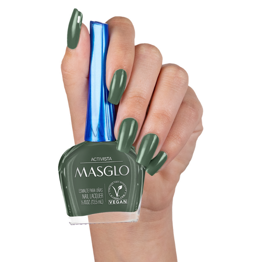 ACTIVISTA - ESMALTE TRADICIONAL CREMOSO MASGLO 13,5 ML - GAMA VERDE