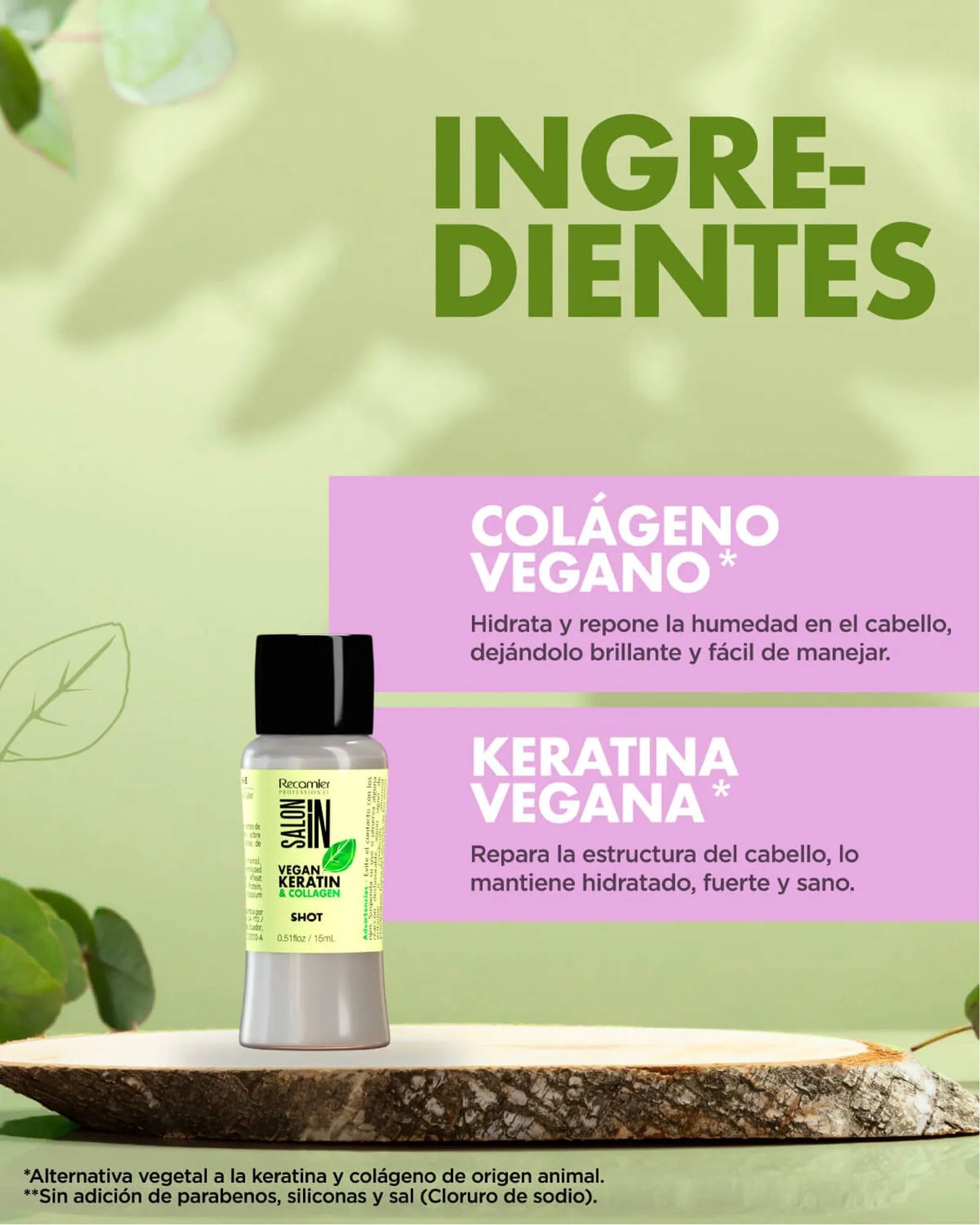 SHOT VEGAN KERATIN COLLAGEN 15 ML