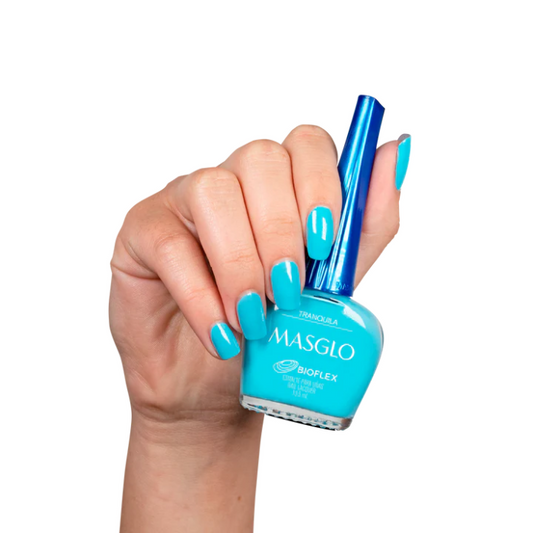 TRANQUILA - ESMALTE TRADICIONAL CREMOSO MASGLO 13,5 ML - GAMA AZUL