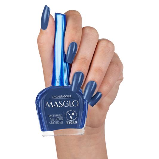 ENCANTADORA - ESMALTE TRADICIONAL CREMOSO MASGLO 13,5 ML - GAMA AZUL