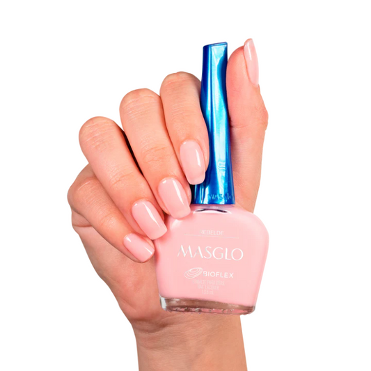 REBELDE - ESMALTE TRADICIONAL TRASLUCIDO MASGLO 13,5 ML - GAMA ROSADO