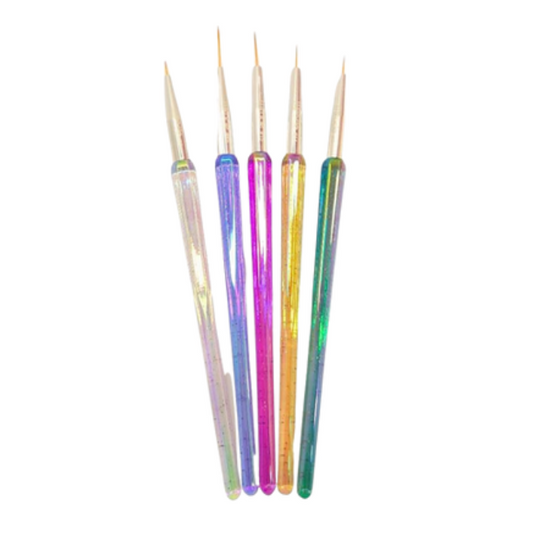 Pincel liner escarcha x 5