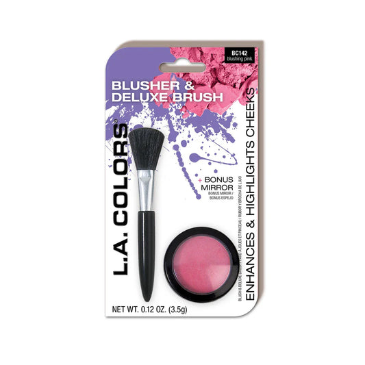 BLUSHER & DELUXE BRUSH BLUSHING PINK