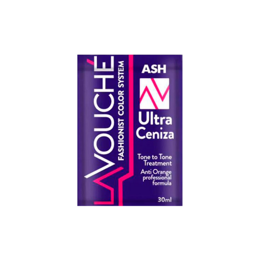 ULTRA COLOR CENIZO CON PLEX Y ARGAN SACHET 30ML