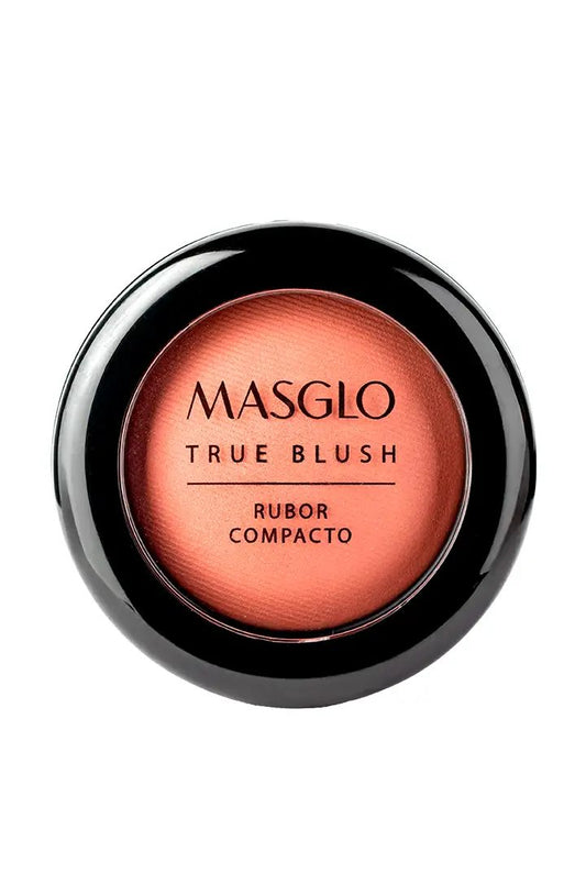 TRUE BLUSH - RUBOR COMPACTO MASGLO COSMETICS 3 GR - GAMA CORAL INCONFUNDIBLE