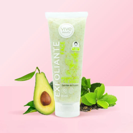 EXFOLIANTE FACIAL AGUACATE Y TE VERDE 120 ML