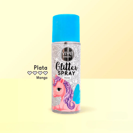 BODY SPLASH GLITTER PLATA250ml