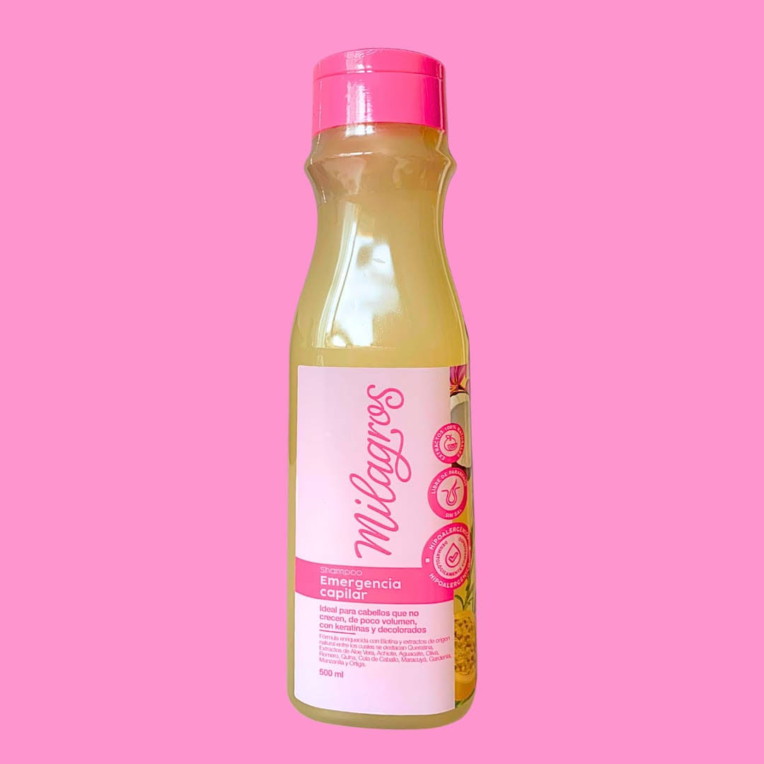 SHAMPOO EMERGENCIA CAPILAR MILAGROS 500ML